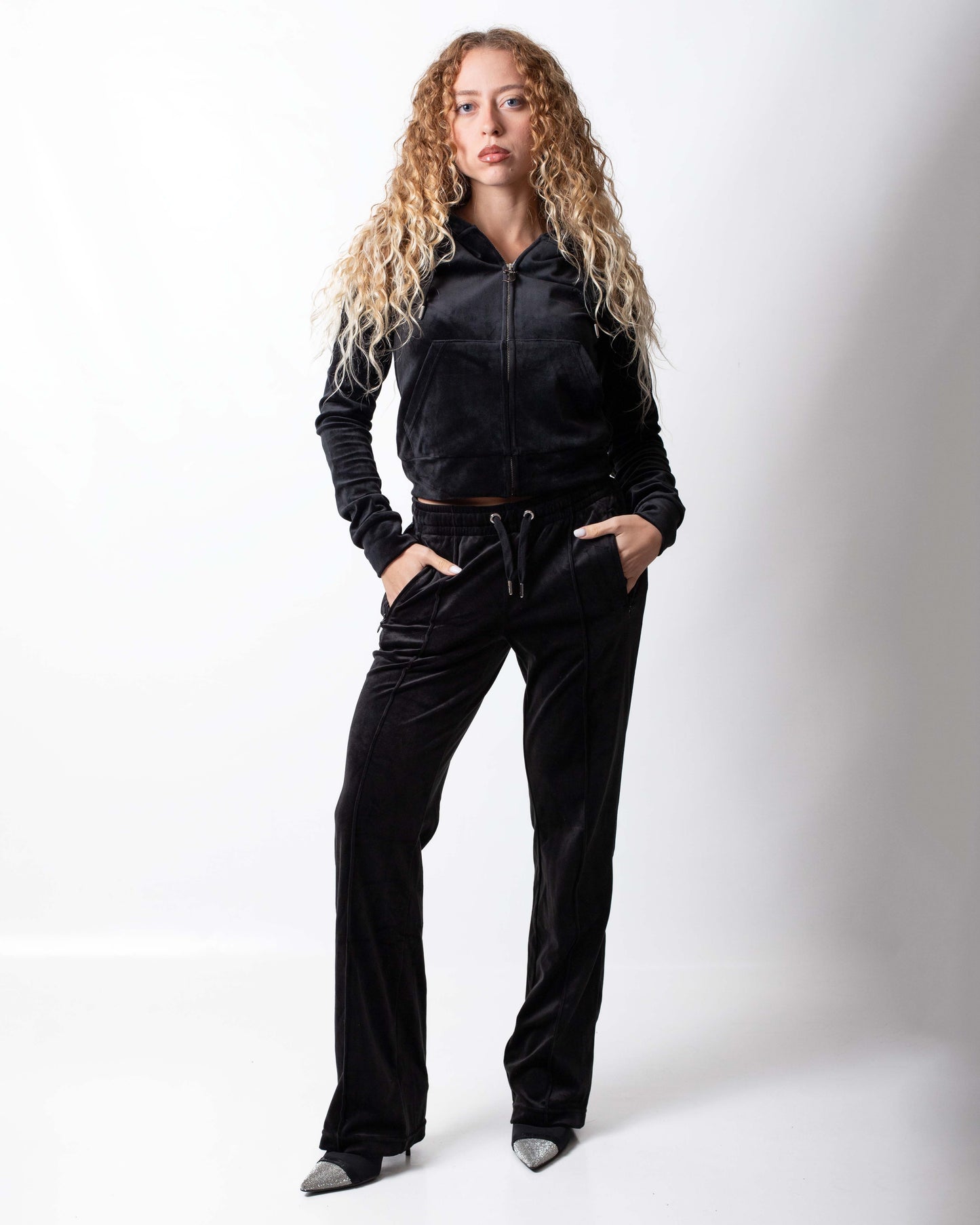 Felpa Juicy Couture fullzip con cappuccio "Madison Outline" donna