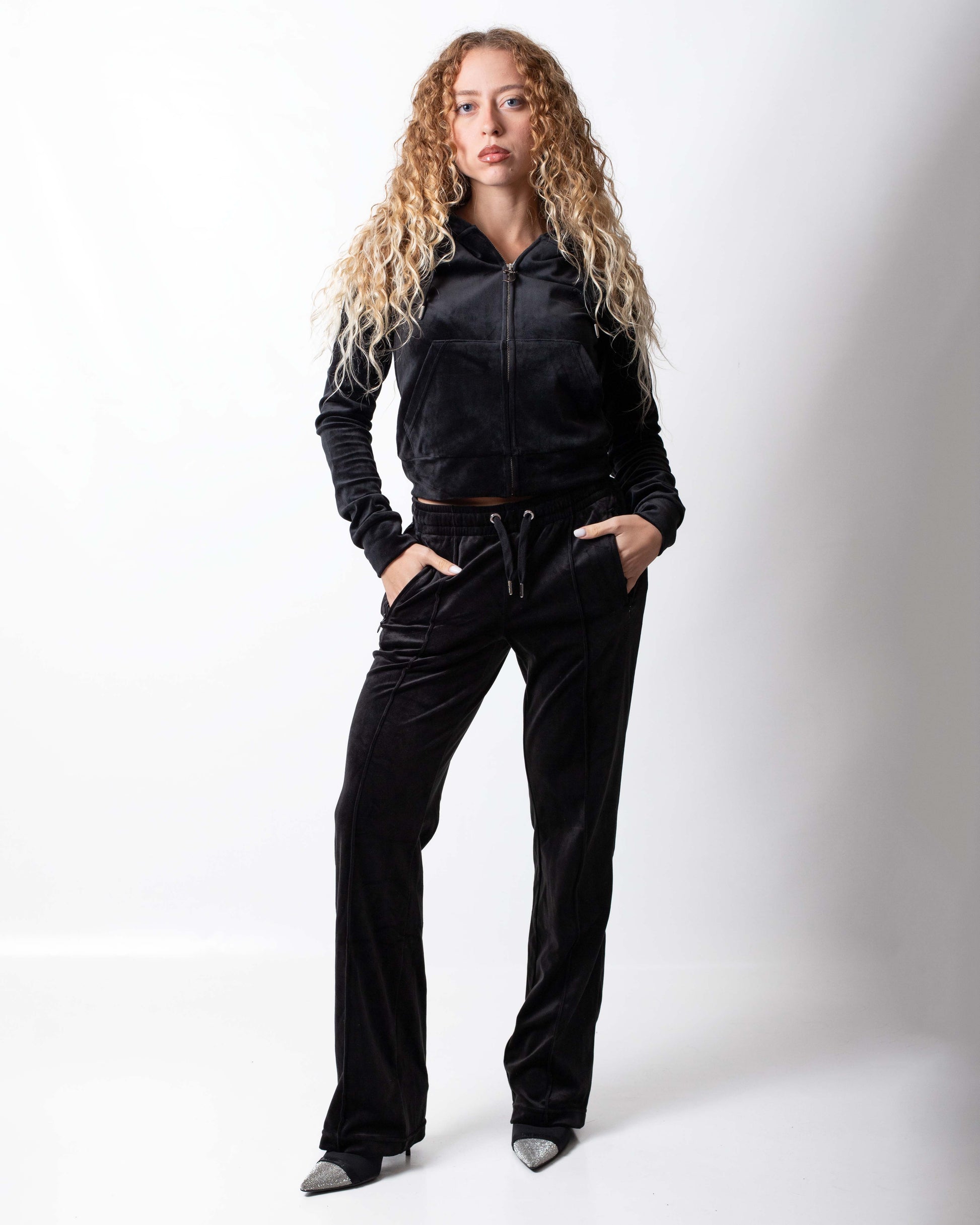 Felpa Juicy Couture fullzip con cappuccio "Madison Outline" donna