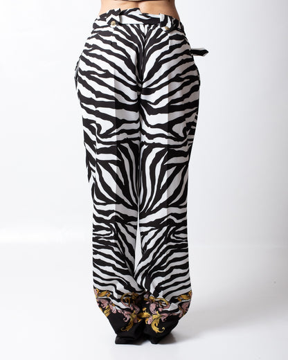 Pantalone Versace Jeans Couture zebrato donna