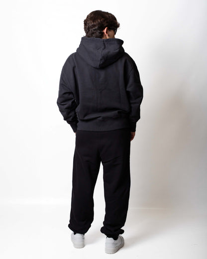 Felpa MSGM fullzip con logo signature ricamato