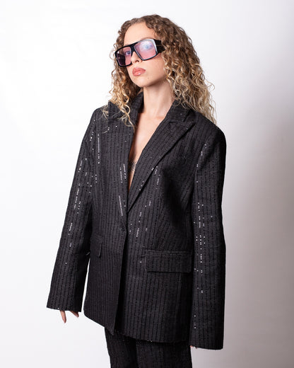 Giacca blazer Richmond X monopetto con paillettes donna