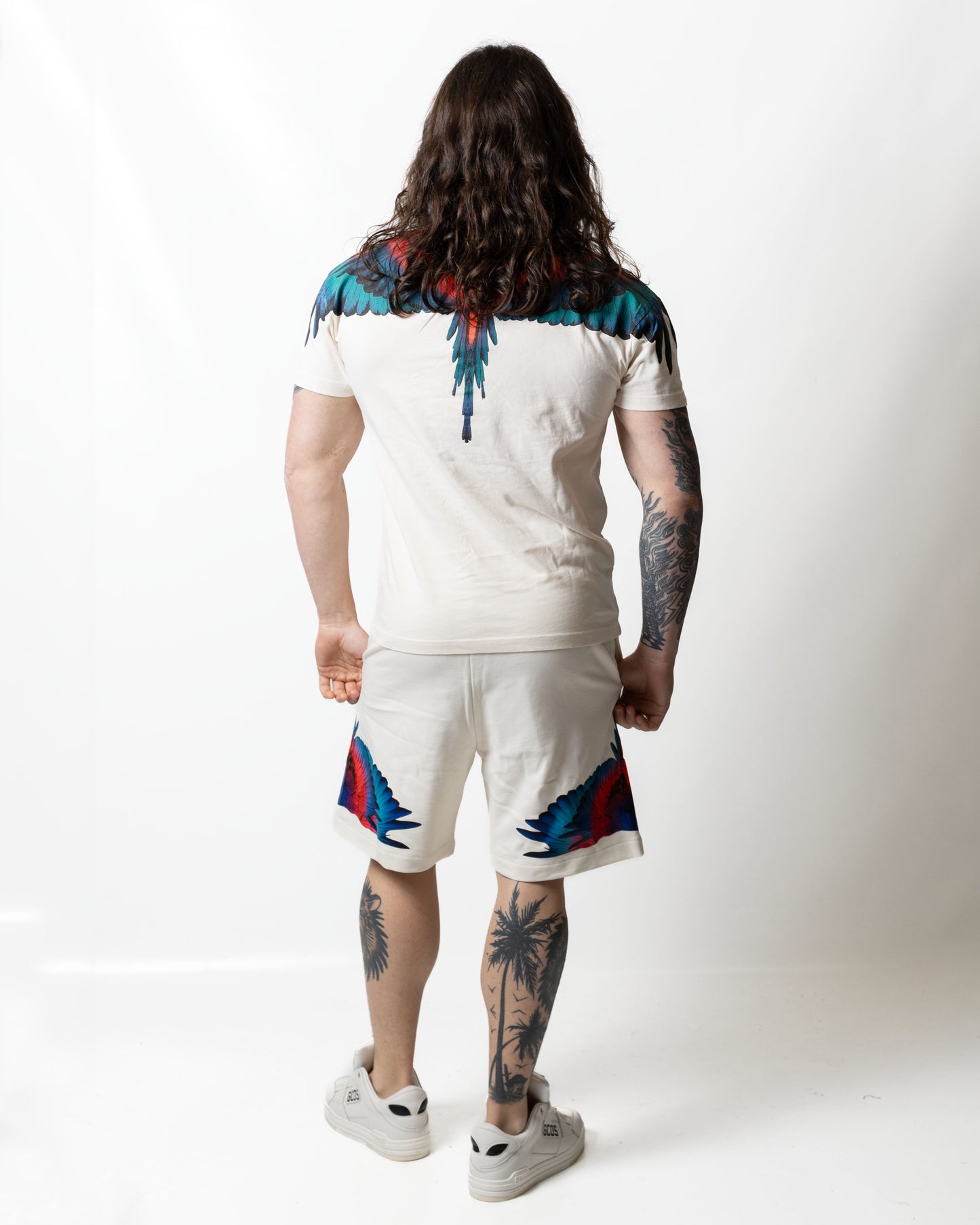 T-Shirt Marcelo Burlon "Icon Wings Colorfull" uomo