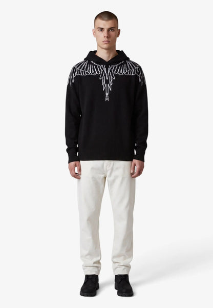 Maglia Marcelo Burlon con cappuccio "Icon Wings" uomo