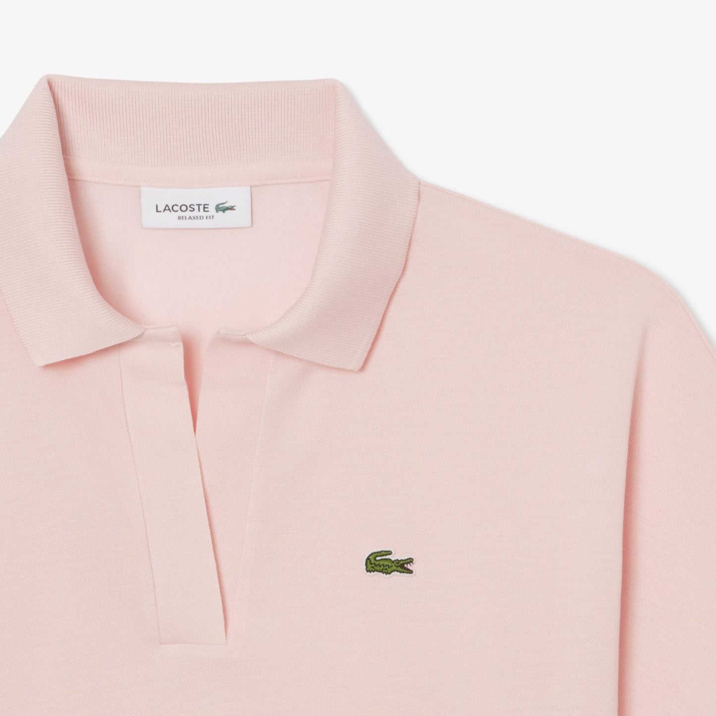 Polo Lacoste in fluido pique donna