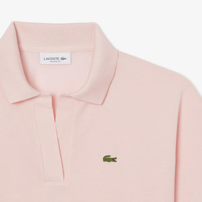 Polo Lacoste in fluido pique donna