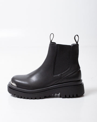Stivali Just Cavalli slip-on in pelle con placchetta logata uomo