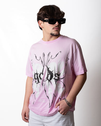 T-Shirt GCDS "Tribal Butterfly" over uomo