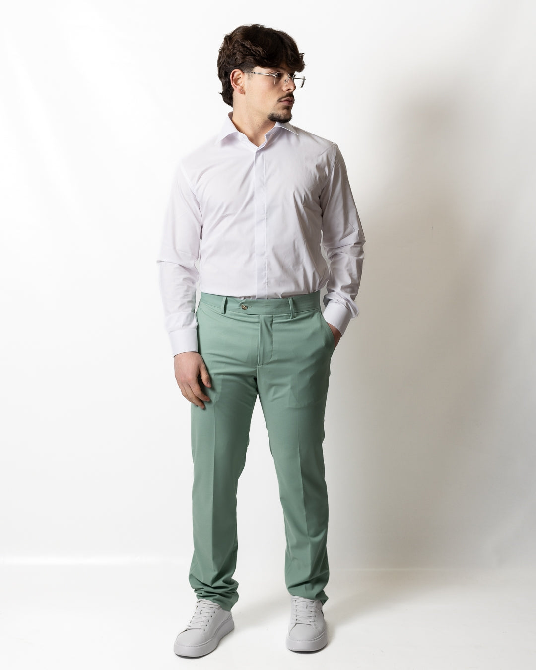 Camicia Daniele Alessandrini "Sartoria" collo italiano uomo
