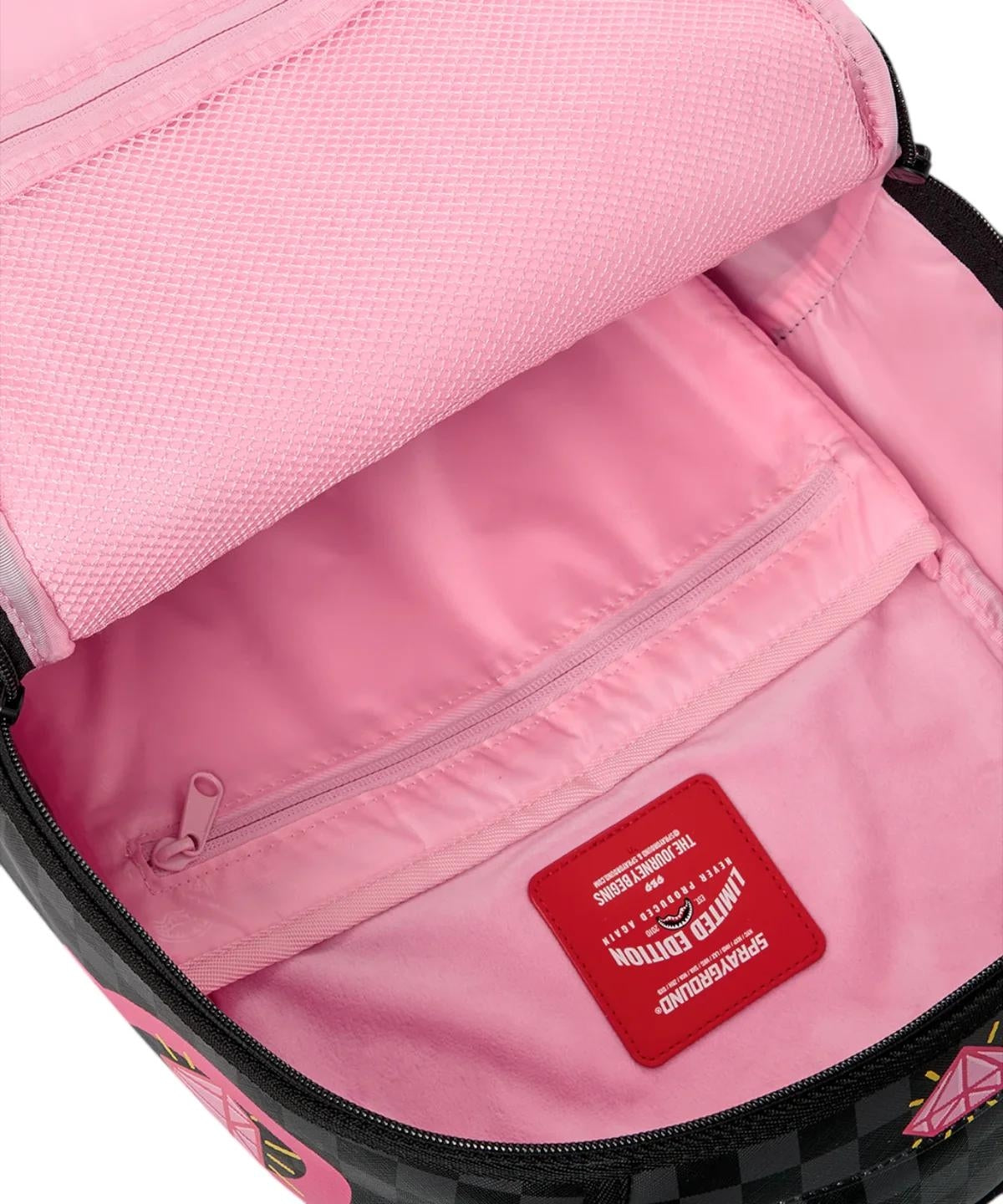 Zaino Sprayground nero "Pink Panther: drippy diamonds backpack"