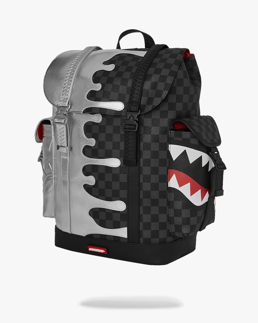 Zaino Sprayground nero SILVER SIDE DRIP BLACK CHECK MONTE CARLO