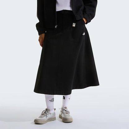 Gonna The North Face in twill con cintura donna