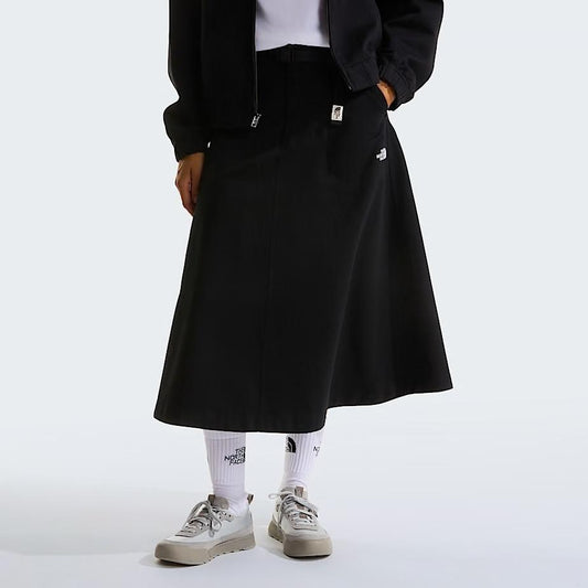 Gonna The North Face in twill con cintura donna