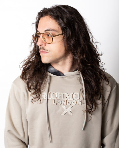 Felpa Richmond X con cappuccio e patch in rilievo uomo