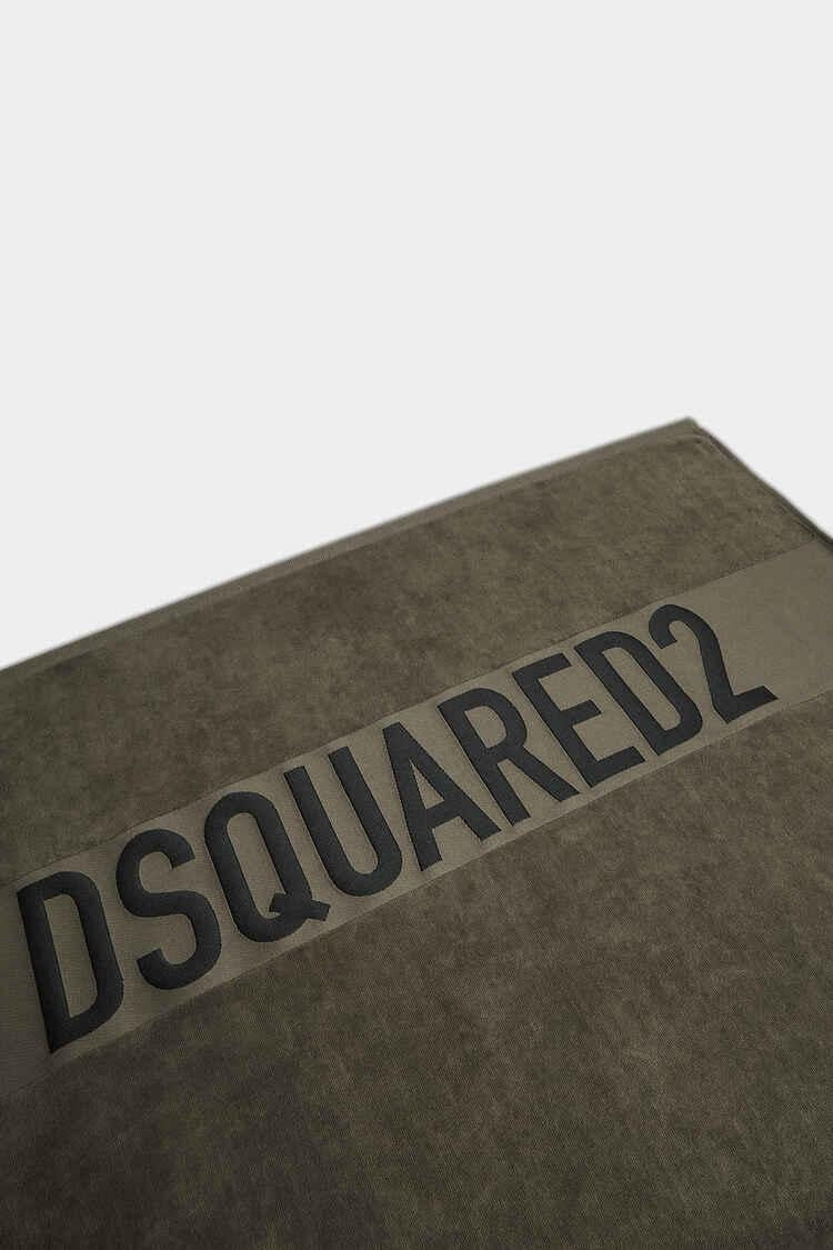Telo mare Dsquared2 in spugna con logo a contrasto