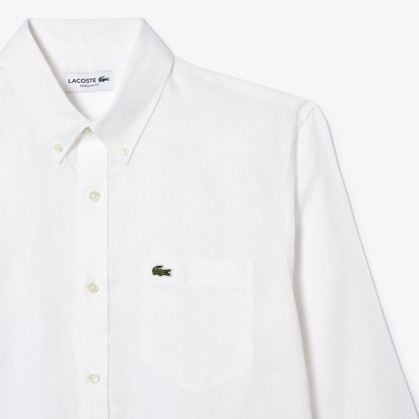 Camicia Lacoste regular in lino uomo