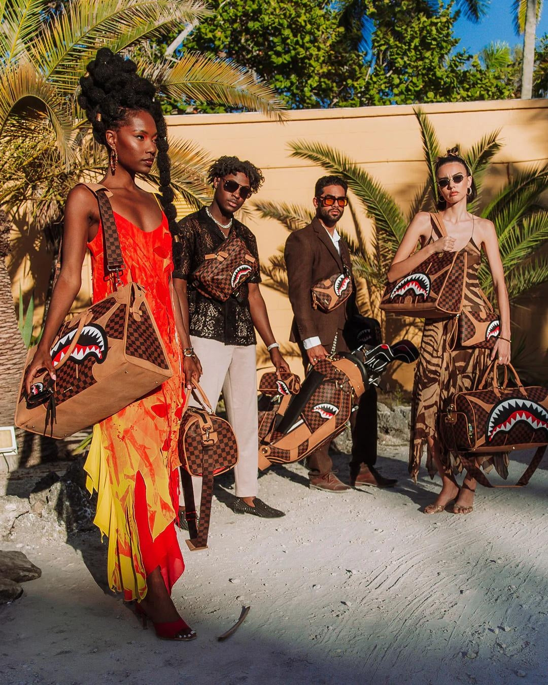 Pochette Sprayground marrone Hennyville  pencil pouch