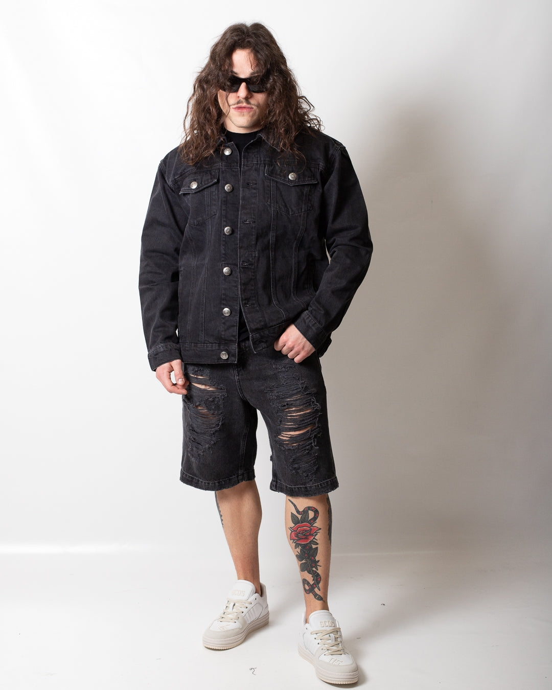 Bermuda John Richmond con logo patch uomo