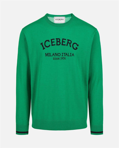 Maglia Iceberg girocollo logata uomo