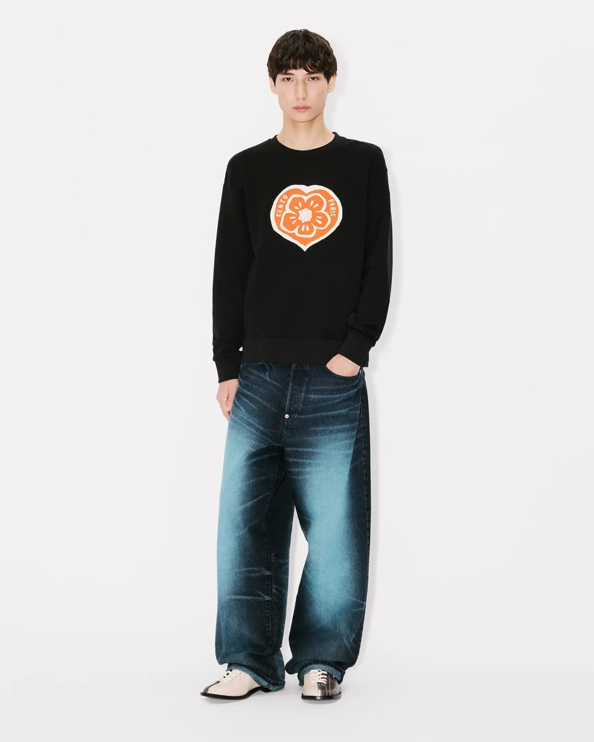 Felpa Kenzo girocollo "Boke Heart Classic" uomo