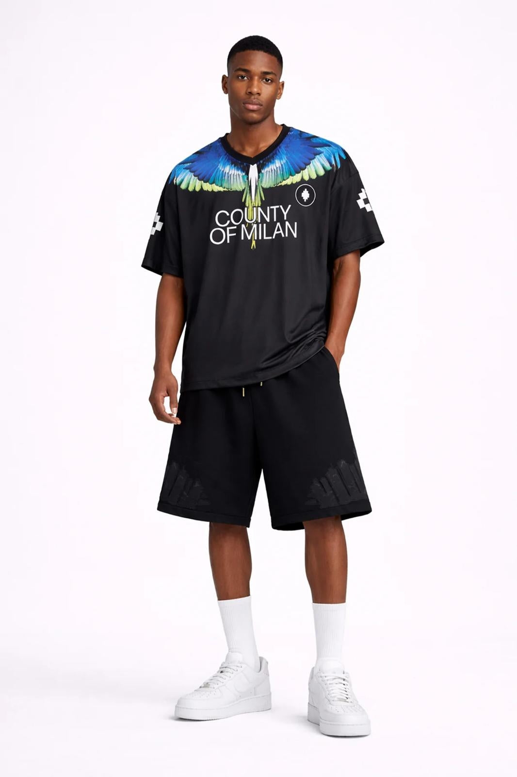 T-Shirt Marcelo Burlon soccer "Icon Wings" uomo