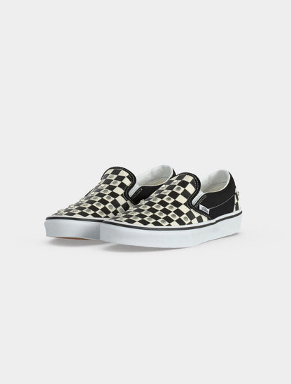 Sneakers Vans Classic Slip-On Checkerboard black and white con applicazioni metalliche