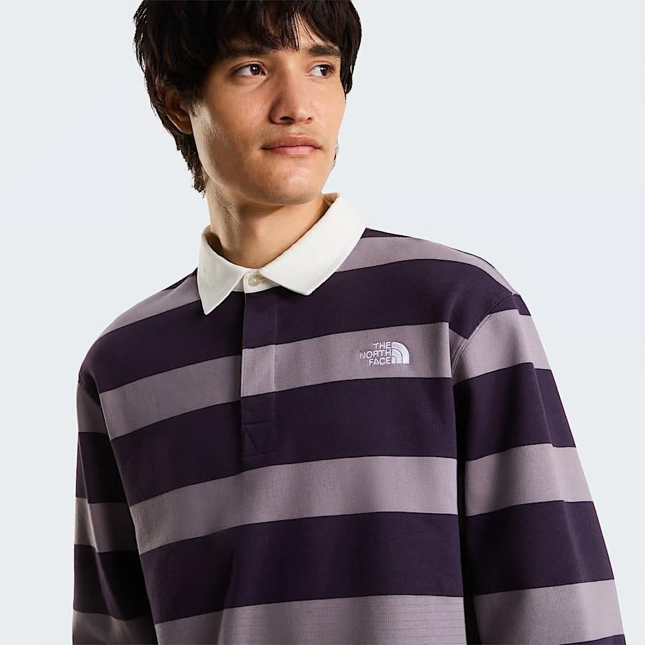 Polo The North Face in felpa a righe uomo