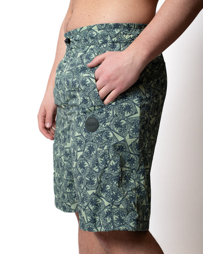 Bermuda Colmar in nylon con stampa all-over uomo