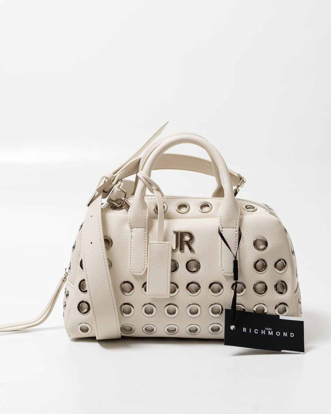 Borsa John Richmond in ecopelle con manici e occhielli metallici donna