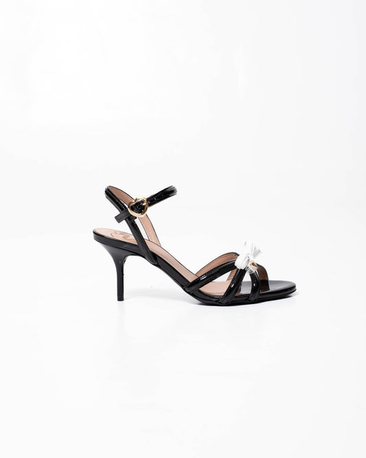 Sandalo Love Moschino con tacco e fiocco donna