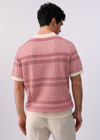 Polo Liu Jo in maglia ricamata uomo