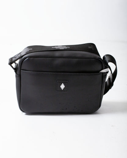 Borsa Marcelo Burlon in ecopelle con tracolla e logo wings colorfull