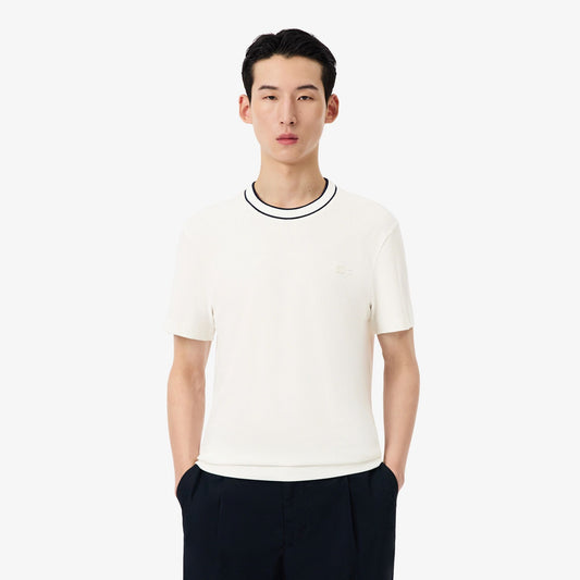 T-Shirt Lacoste con girocollo a righe uomo