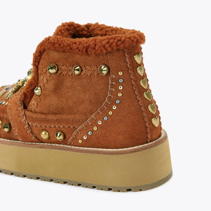 Stivaletto Kurt Geiger "Mansion Cosy brown" in suede donna