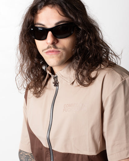 Camicia Comme des Fuckdown fullzip con inserto uomo