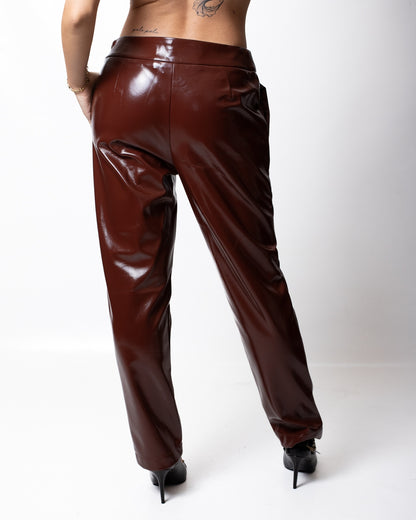 Pantalone Twinset Actitude in similpelle donna