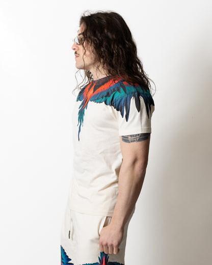 T-Shirt Marcelo Burlon "Icon Wings Colorfull" uomo