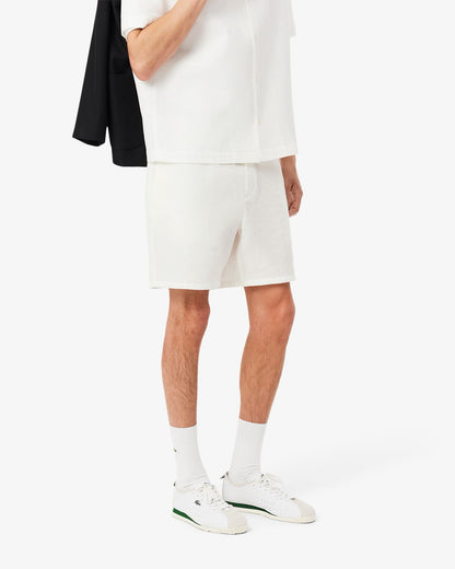 Shorts Lacoste testurizzato a nido d'ape con logo