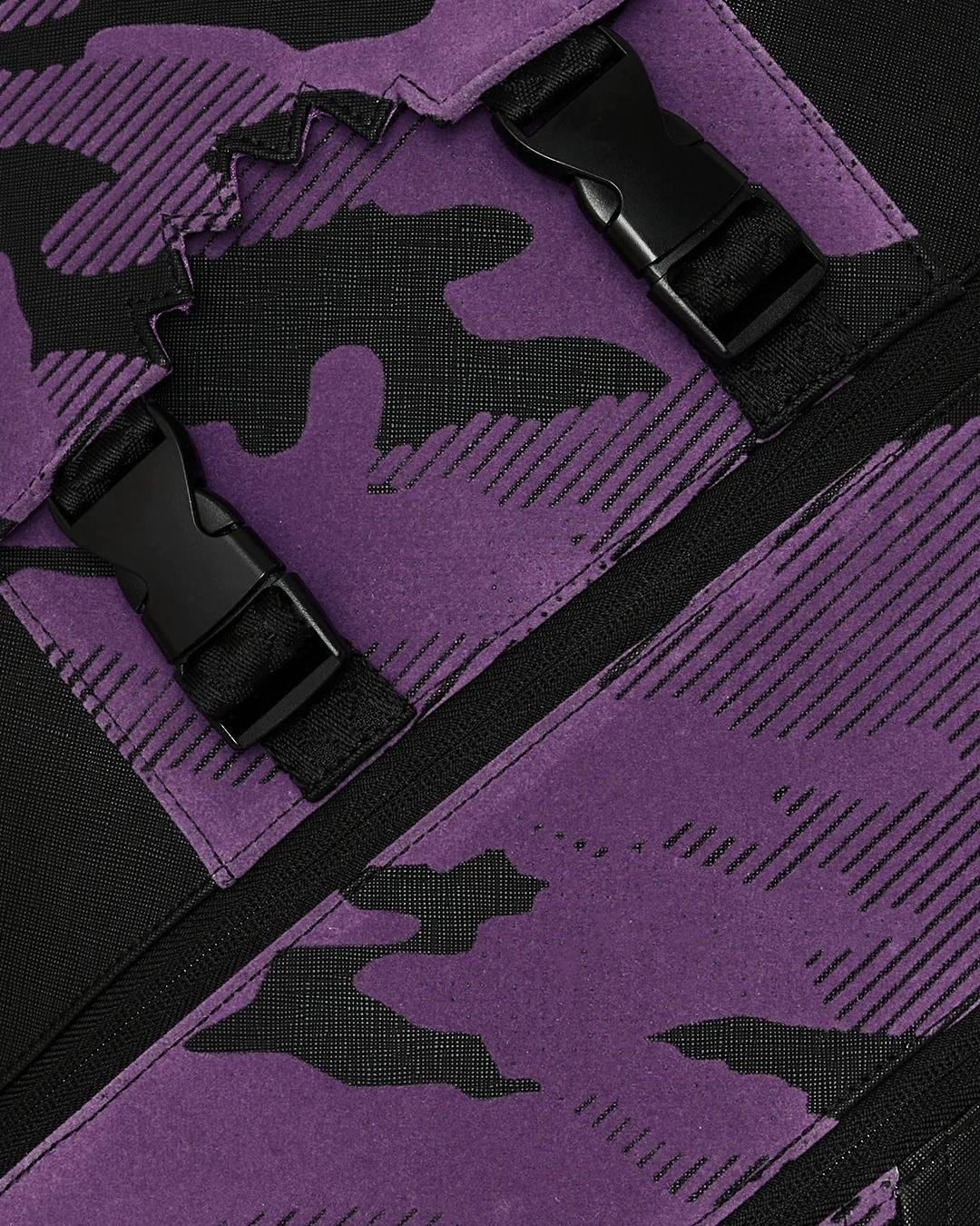 Zaino Sprayground nero PURPLE FLOCKED CAMO BACKPACK