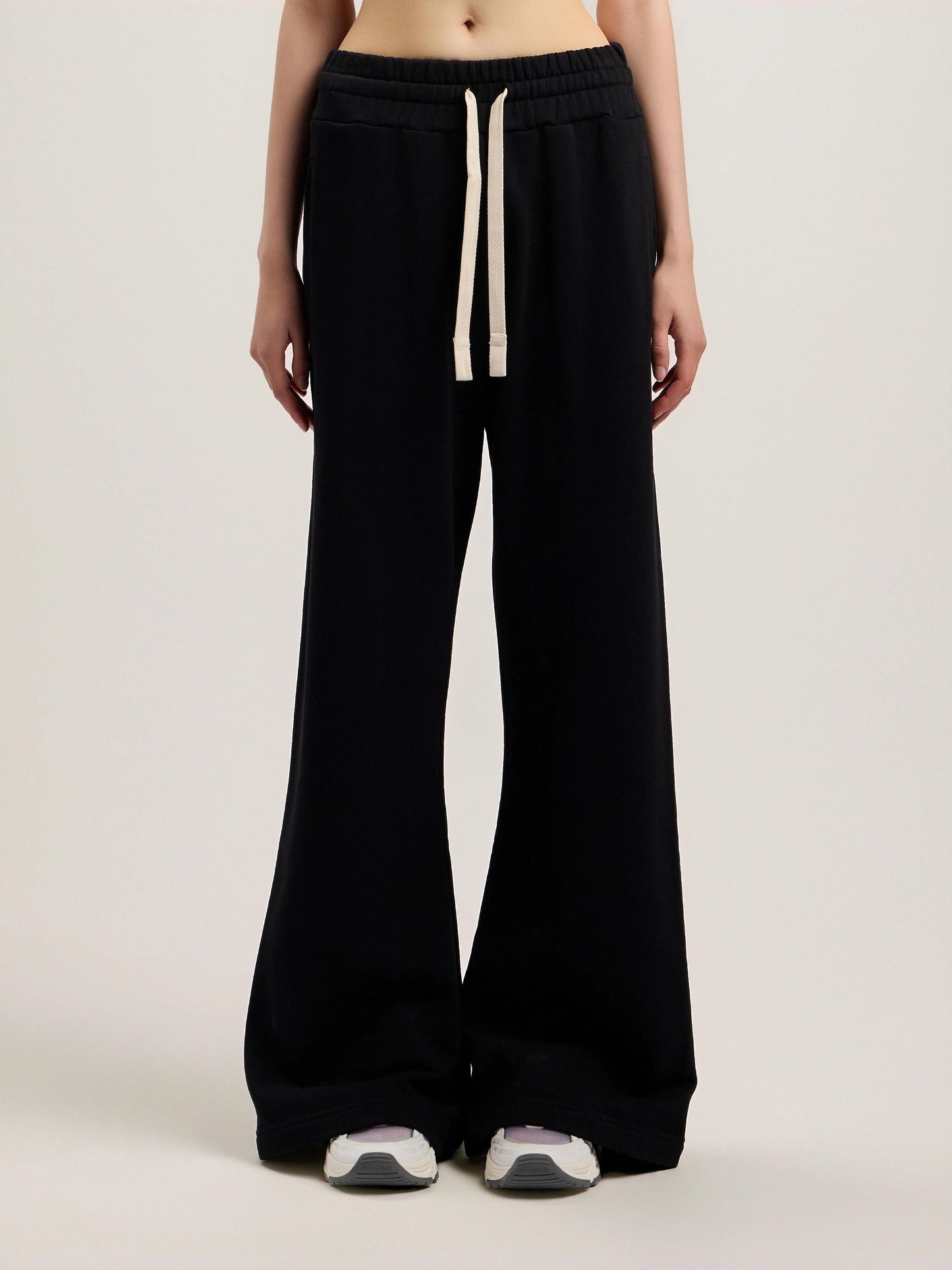 Pantalone Palm Angels in felpa "Curved Logo" donna