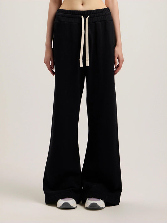 Pantalone Palm Angels in felpa "Curved Logo" donna