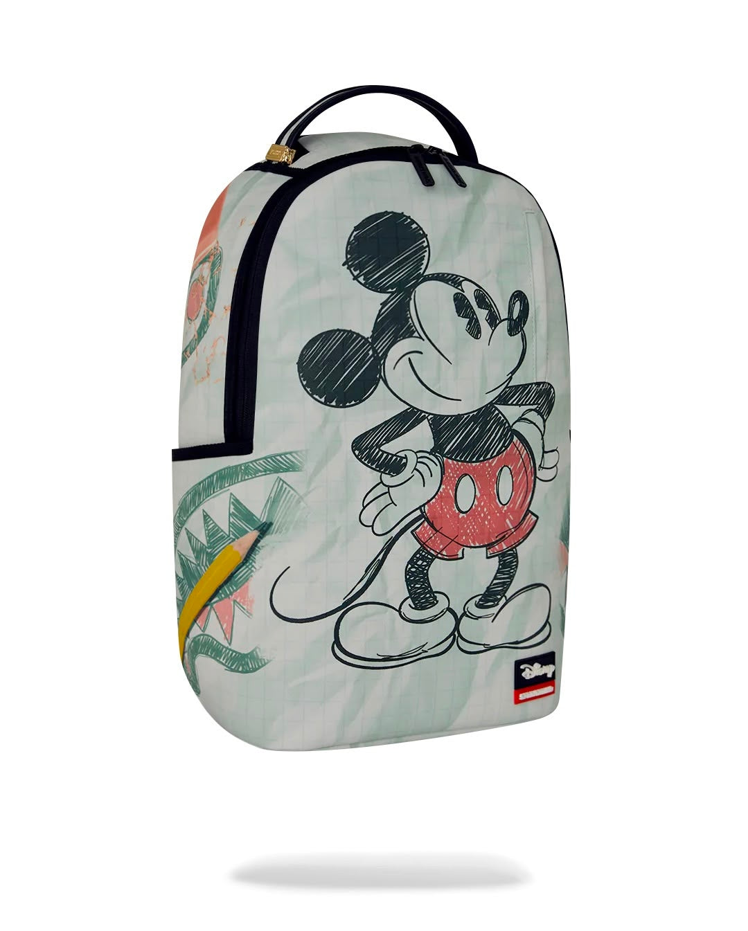 Zaino Sprayground bianco DISNEY OLD SCHOOL MICKEY SKETCH BACKPACK
