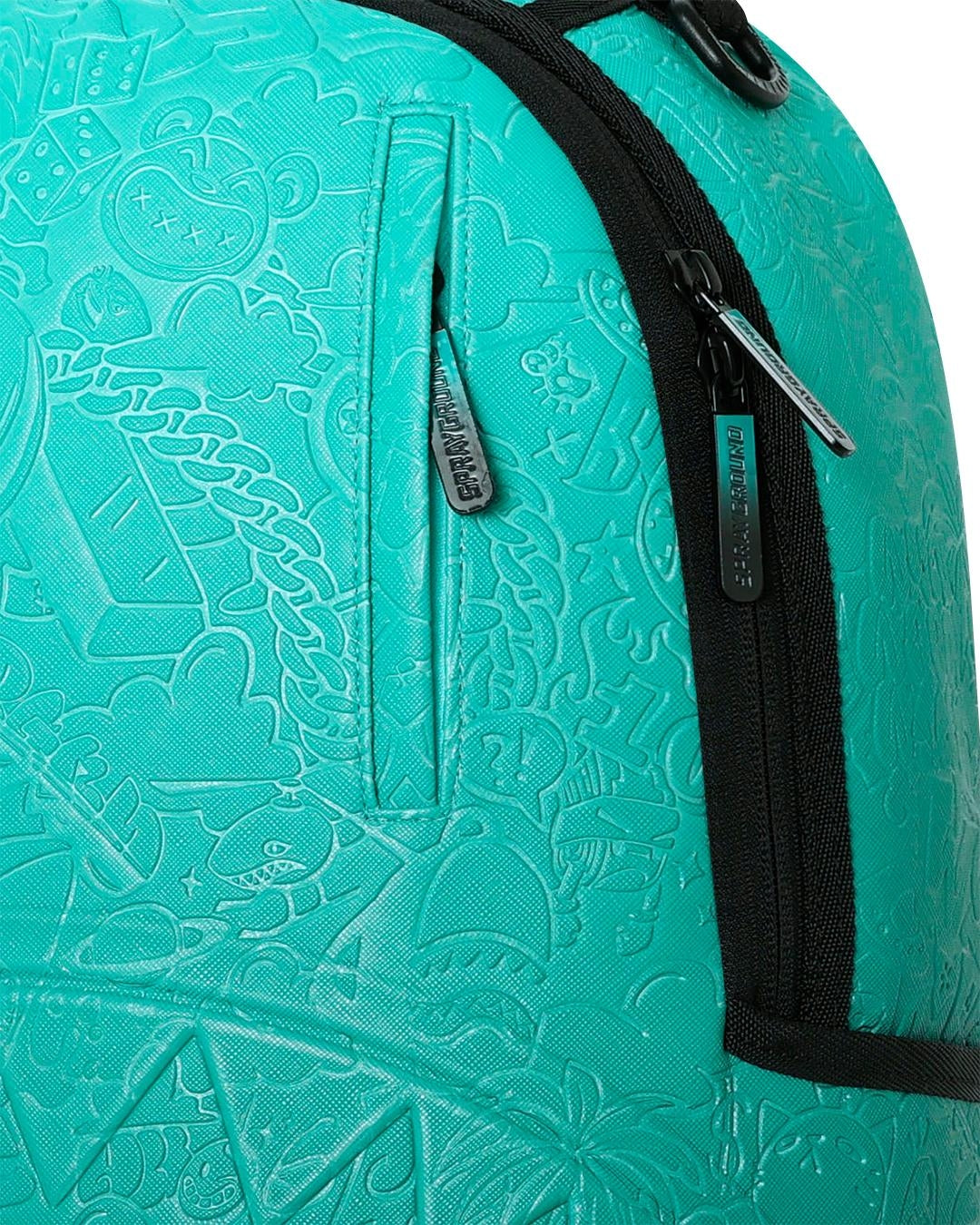 Zaino Sprayground turchese TURQUOISE DOODLE EMBOSS BACKPACK