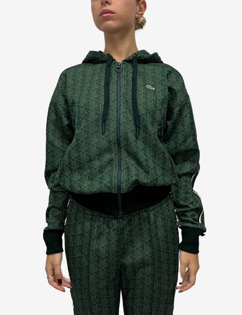 Felpa Lacoste fullzip con cappuccio donna