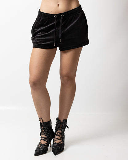 Short Juicy Couture effetto velluto "Tamia Outline" donna