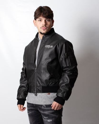 Giubbotto Comme des Fuckdown bomber in ecopelle uomo