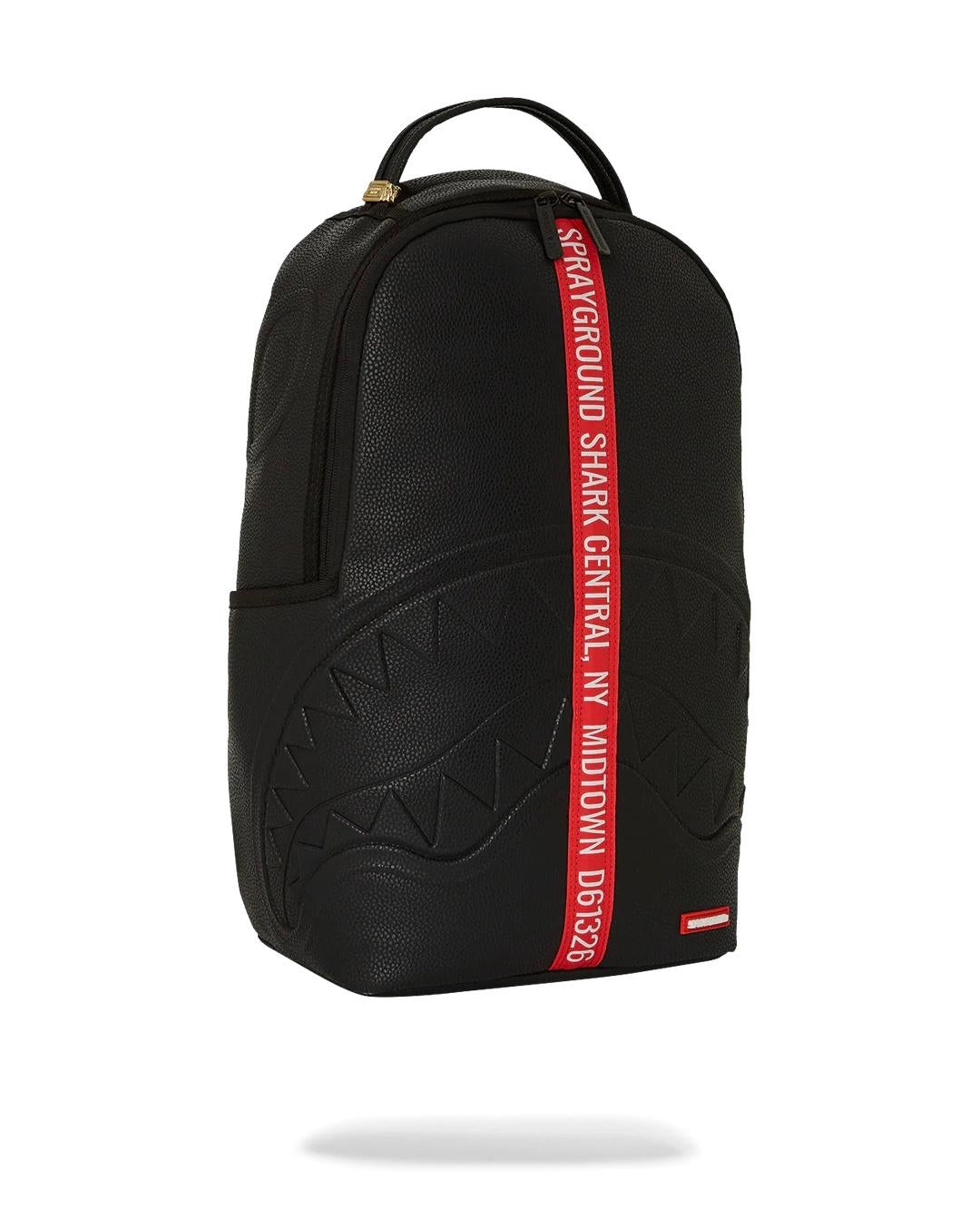 Zaino Sprayground nero Shark central next stop zip dlxsv backpack