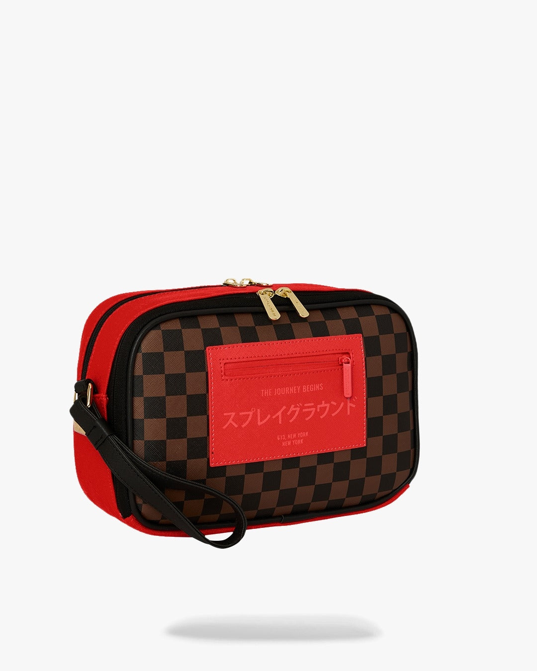 Pochette e beauty Sprayground marrone RED REDEMPTION MONTE TOILETRY BRICK