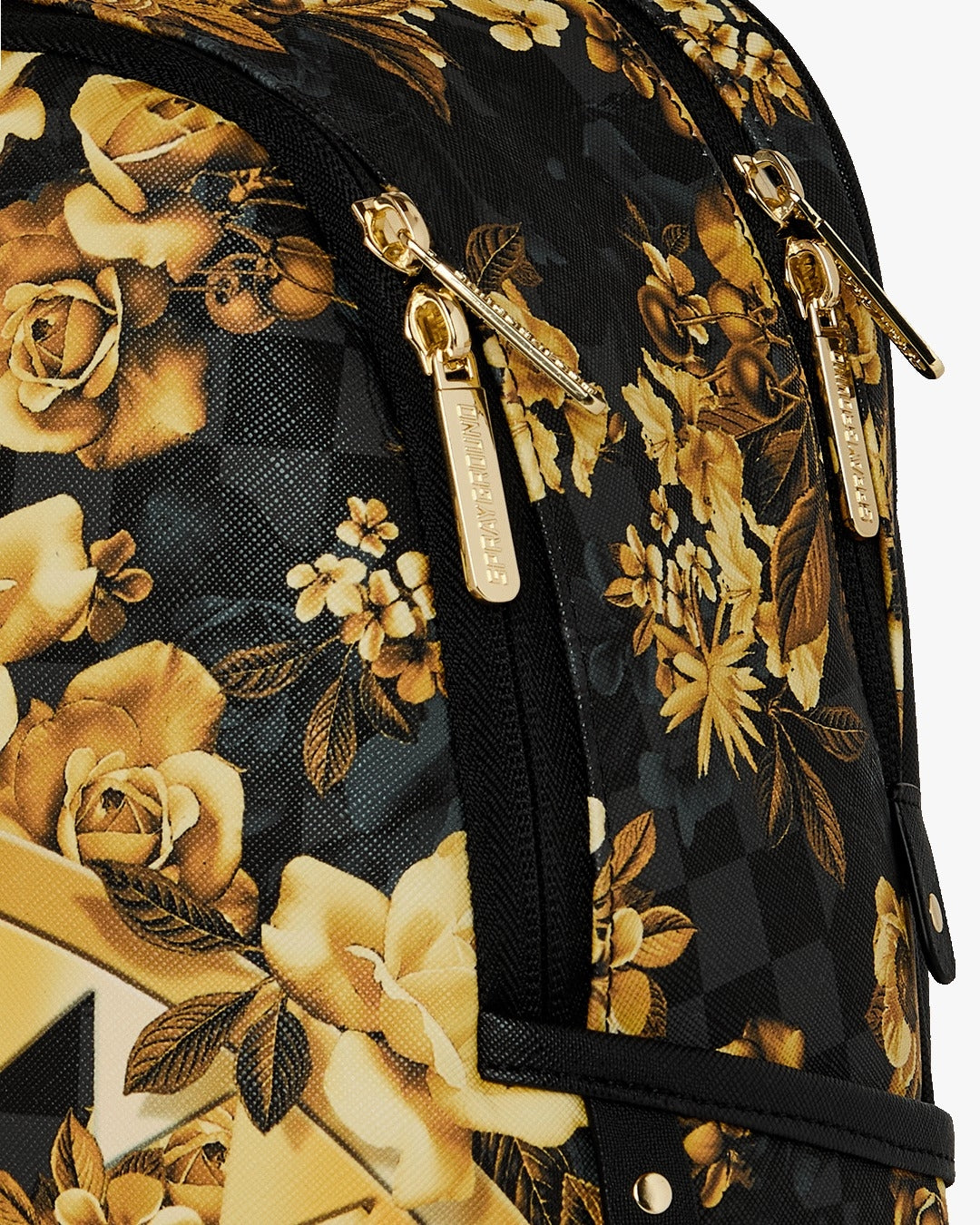 Zainetto Sprayground nero GOLD FLORAL REMIX SAVAGE BACKPACK