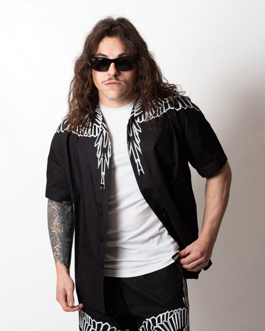 Camicia Marcelo Burlon "Iconic Wings" uomo