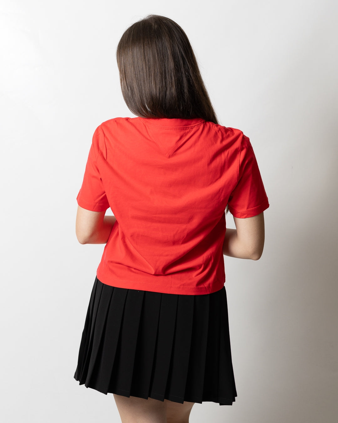 T-Shirt Tommy Jeans boxy "Logo badge" donna
